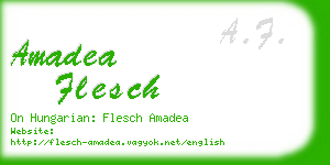 amadea flesch business card